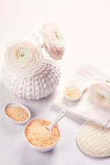 Set of beauty products for face and body care