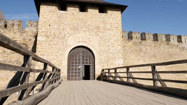 Gate tower of the old Khotyn Fortress