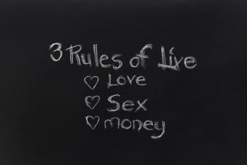 Three rules of live