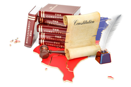 Constitution of Taiwan concept, 3D rendering