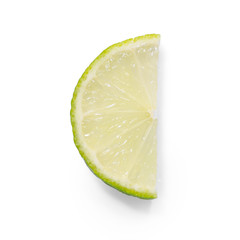 Lime on white background isolation