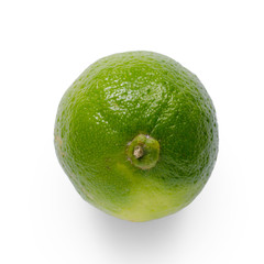 Lime on white background isolation