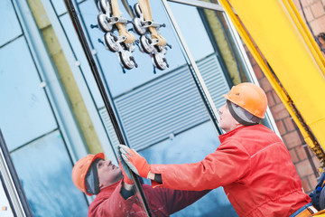facade glass window installation