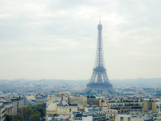 Amazing aerial view of Paris