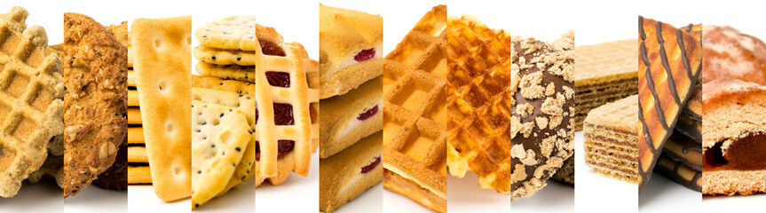 12 kinds of cookies, close up.