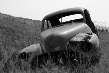 verlassener Oldtimer in Victor Colorado USA