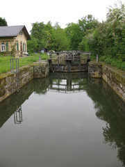 Fototapeta na wymiar Alter Kanal bei Bamberg