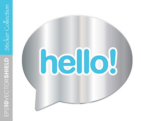 Speech Bubble - hello!