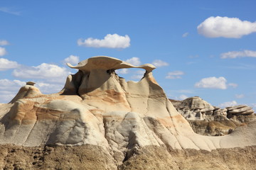 Flying Turtle in der Bisti Wilderness Area New Mexico USA