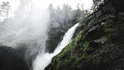 Wasserfall Gischt