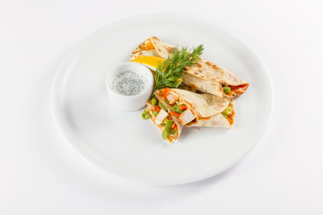 pita bread with filling