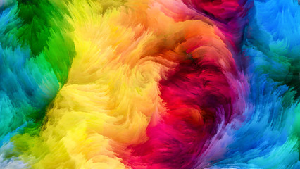 Fototapeta na wymiar Colorful Paint Stream