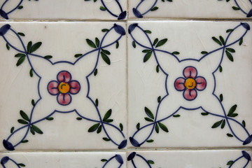 traditional lisbon tiles background