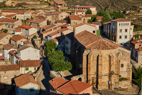 Magaña village in Soria province, Spain