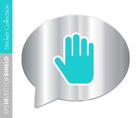 Obraz premium Speech Bubble, - Hand