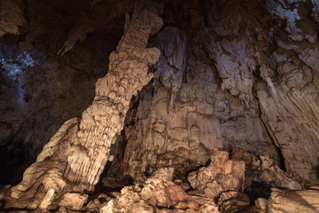 Obraz premium Tham Lod is a cave system in Mae Hong Son Province, northern Thailand