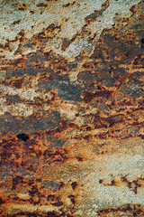 texture of rusty iron, cracked paint on an old metallic surface, sheet of rusty metal with cracked and flaky paint,  corrosion, decay metal background, decay steel, decay