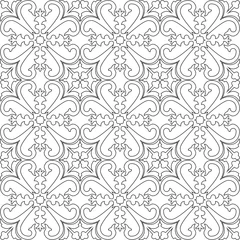 Kussenhoes Black and white tiles background in portuguese style. © jolie_nuage