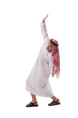 Arab businessman isolated on white background