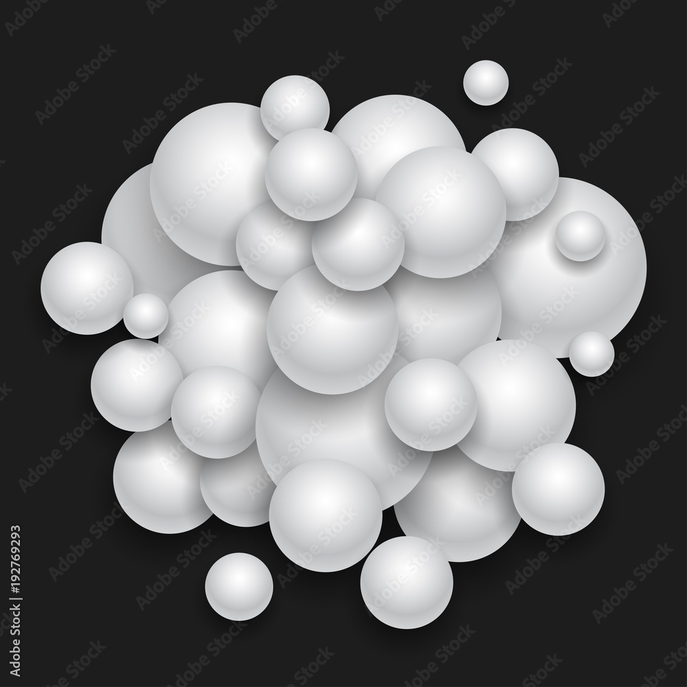 Poster White bulb abstraction – stock vector
