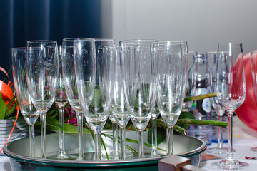 glasses of champagne