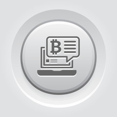 Bitcoin Chat Icon.