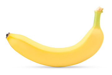 banana isolated on white background, clipping path, full depth of field