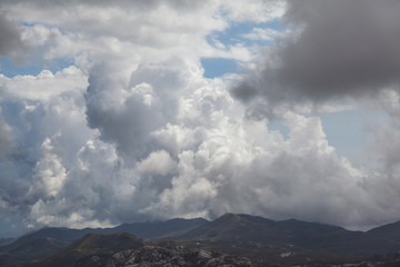 Obraz premium View of the valley in the mountains of Montenegro 