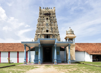 Shiva hindu temple in Valvettithurai Sri Lanka