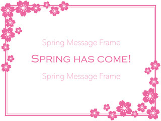 春のメッセージフレーム