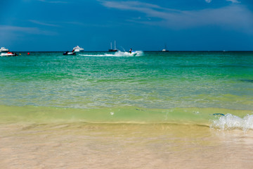 Obraz premium Beautiful the exotic beach and very nice beach for relaxation, Located Phu Ket Province , Thailand