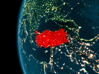 Night view of Turkey