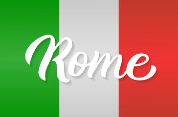 Rome hand lettering