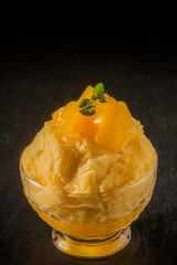 台湾　屋台風かき氷　Taiwan type of epidemic shaved ice