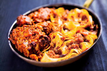 rustic italian oxtail ragu pappardelle pasta