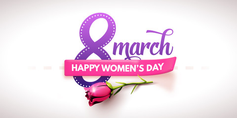 8 March. International Women's Day. Happy Mother's Day.