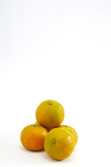Orange on a white background