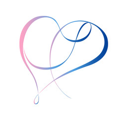 ハートリボン 装飾