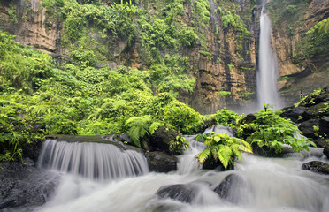 Kapas Biru Waterfall, East Java, Indonesia