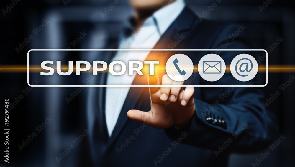 Poster Technical Support Center Customer Service Internet Business Technology Concept