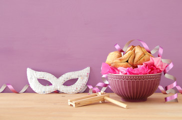 Purim celebration concept (jewish carnival holiday).