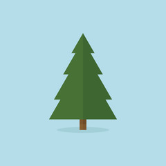 vector illustration of cypress tree. can use for any design nature or healthy topic, flat design, icon tree, tree for background