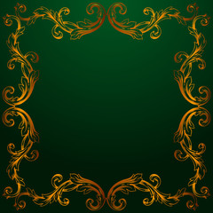 Vector baroque of vintage elements for design. 