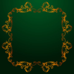 Vector baroque of vintage elements for design. 