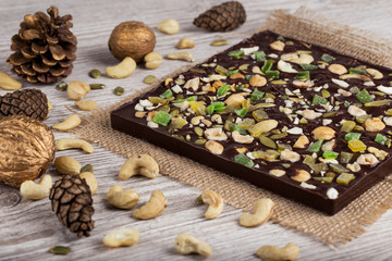 homemade black chocolate