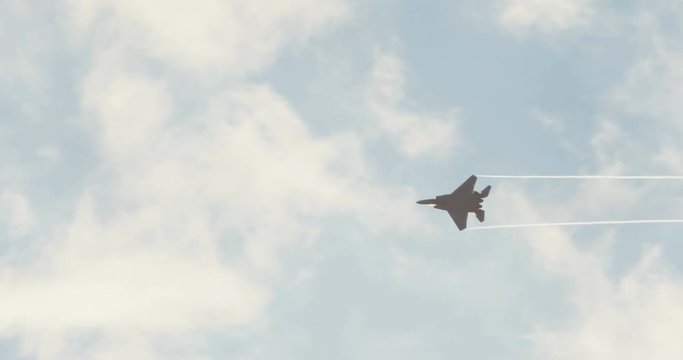 F-15 fighters during an army combat drill