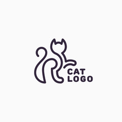 Fototapeta premium Cat logo