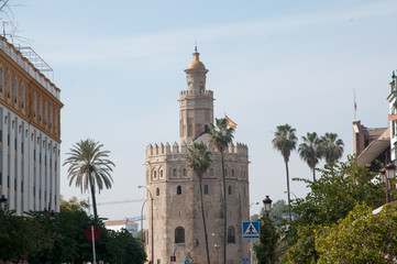 Fototapeta na wymiar Seville from the rooftops