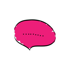 Chat icon. Dialog text