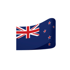 New Zealand flag, vector illustration